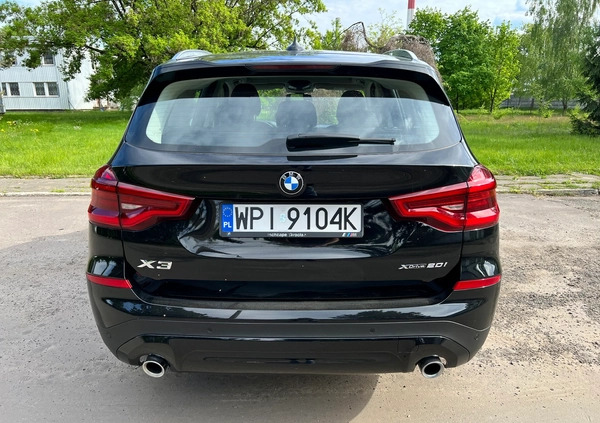 BMW X3 cena 139900 przebieg: 48000, rok produkcji 2020 z Nidzica małe 742